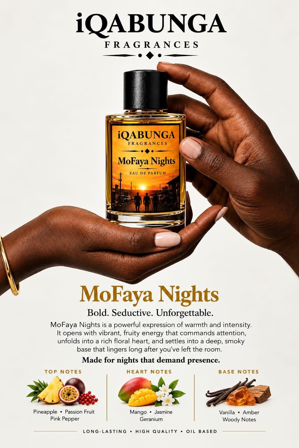 iQABUNGA Fragrances MoFaya Nights perfume bottle